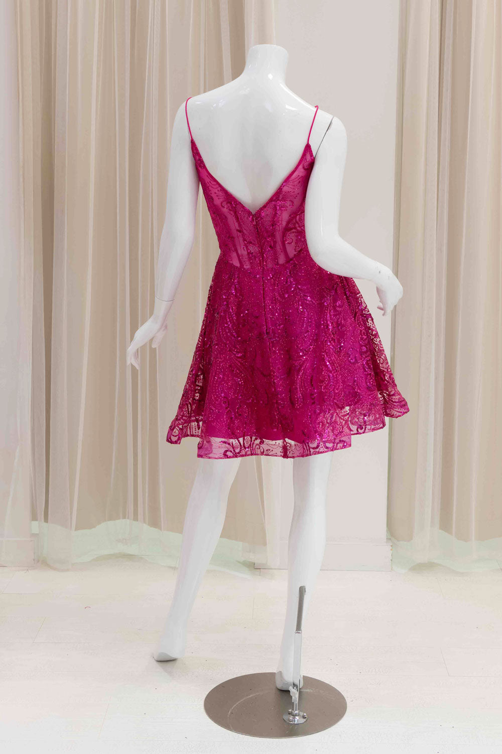 Hot Pink Homecoming Dress