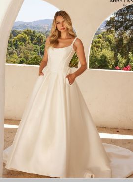 Kerensa Mikado Wedding Gown in White