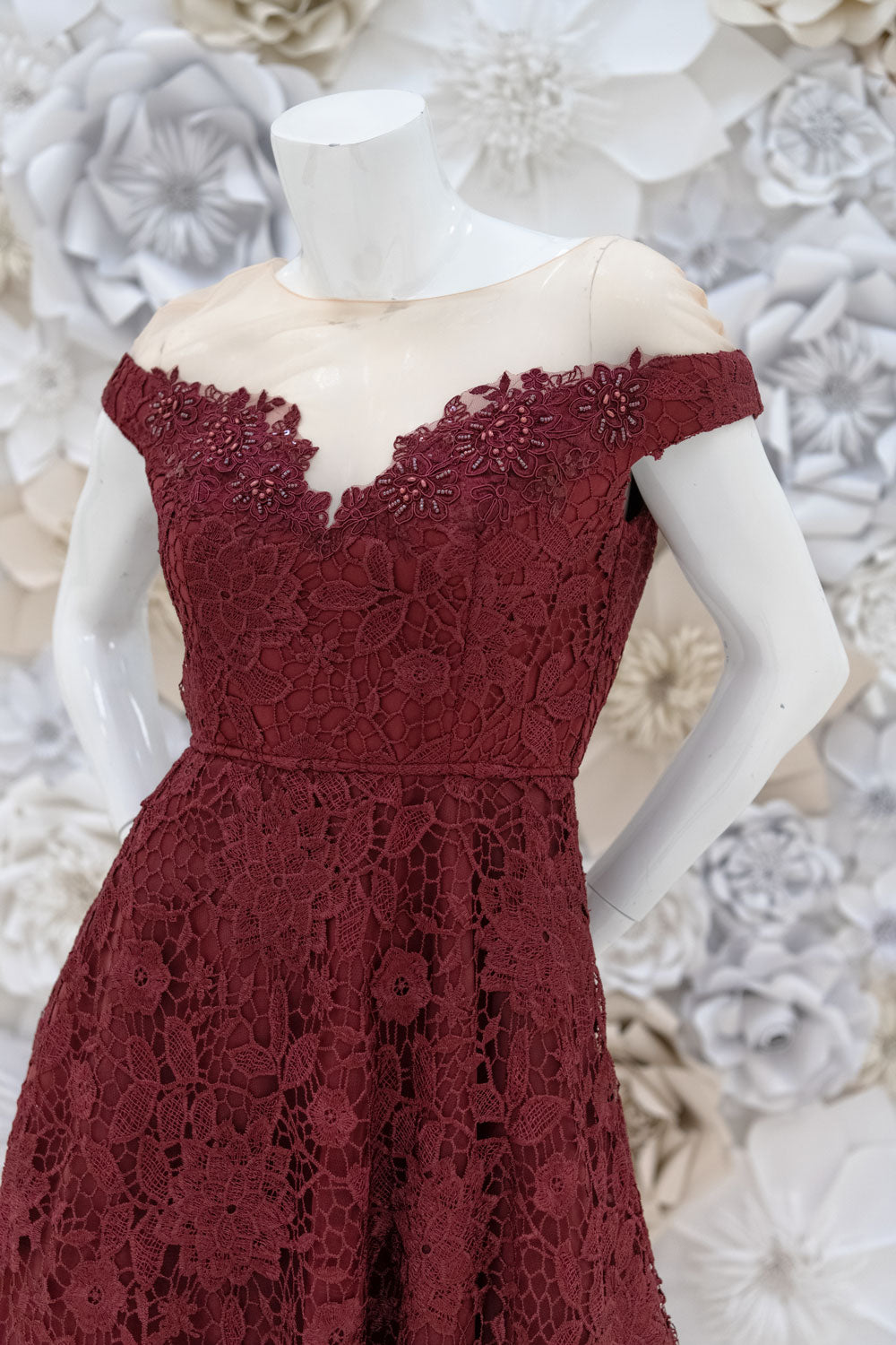 Carlie High-Low Lace Dress