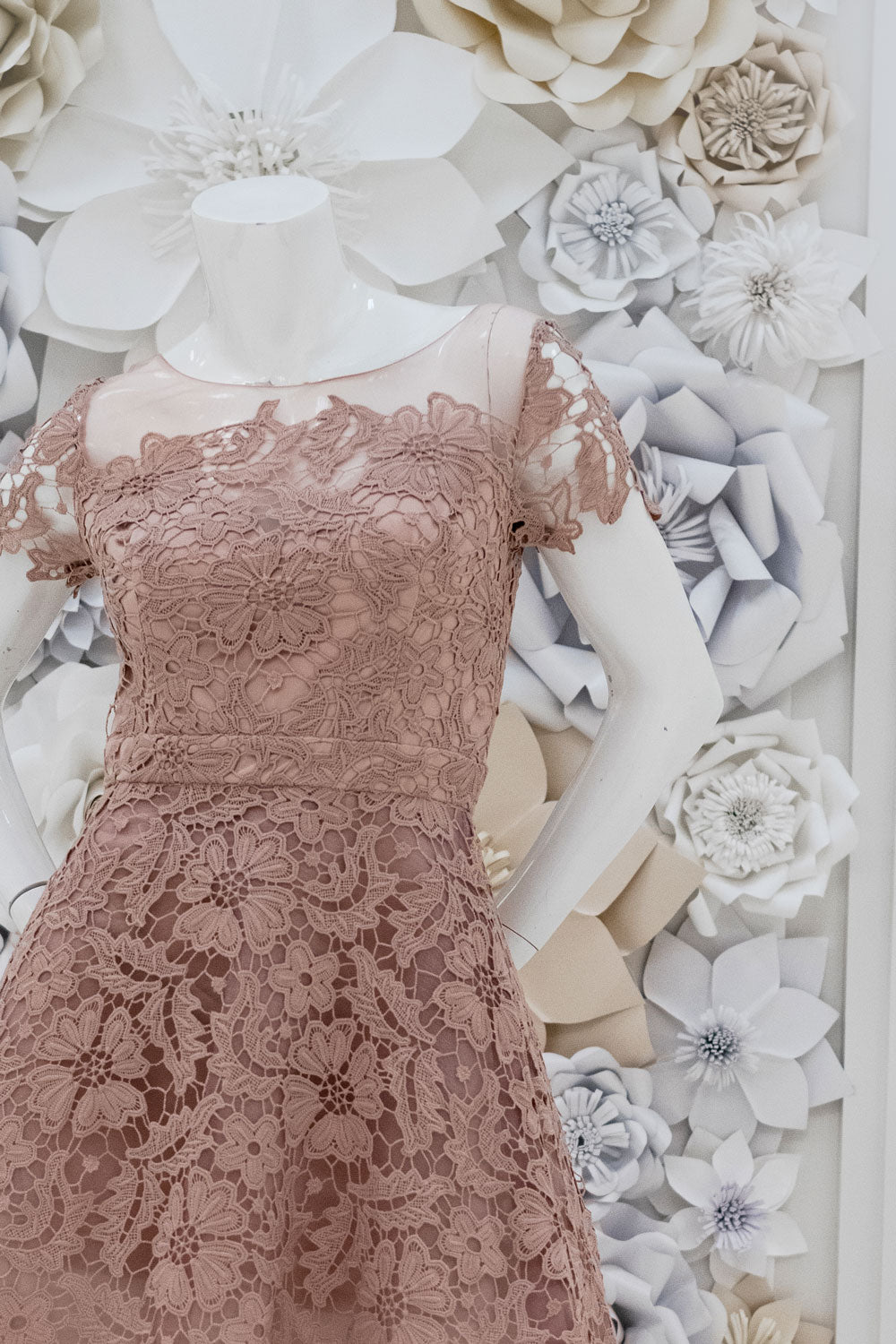 Belinda High-Low Lace Dress