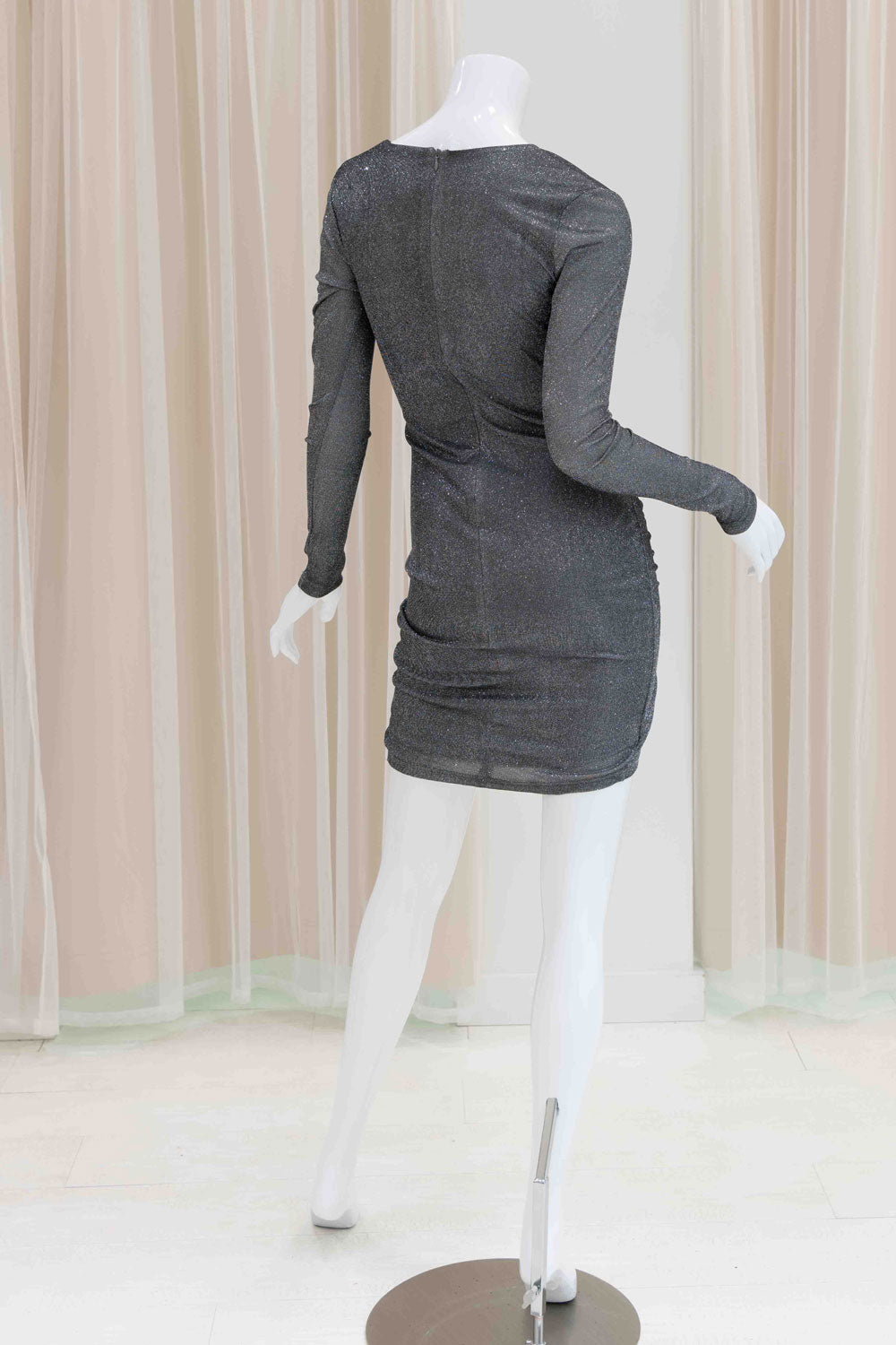 Silver Long Sleeve New Years Dress