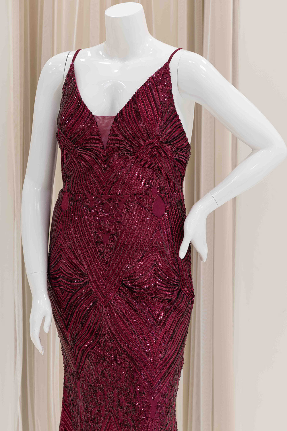 Sequin Formal Evening Dress 
