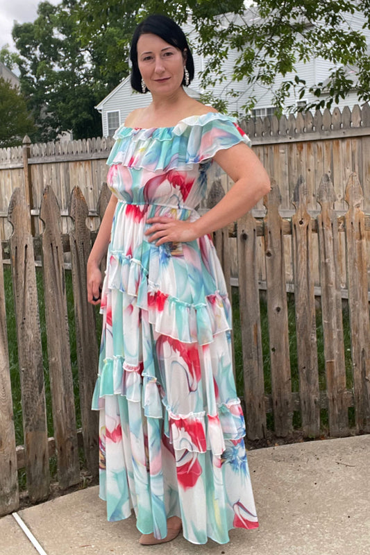 Chiffon Dress for Beach Photoshoot