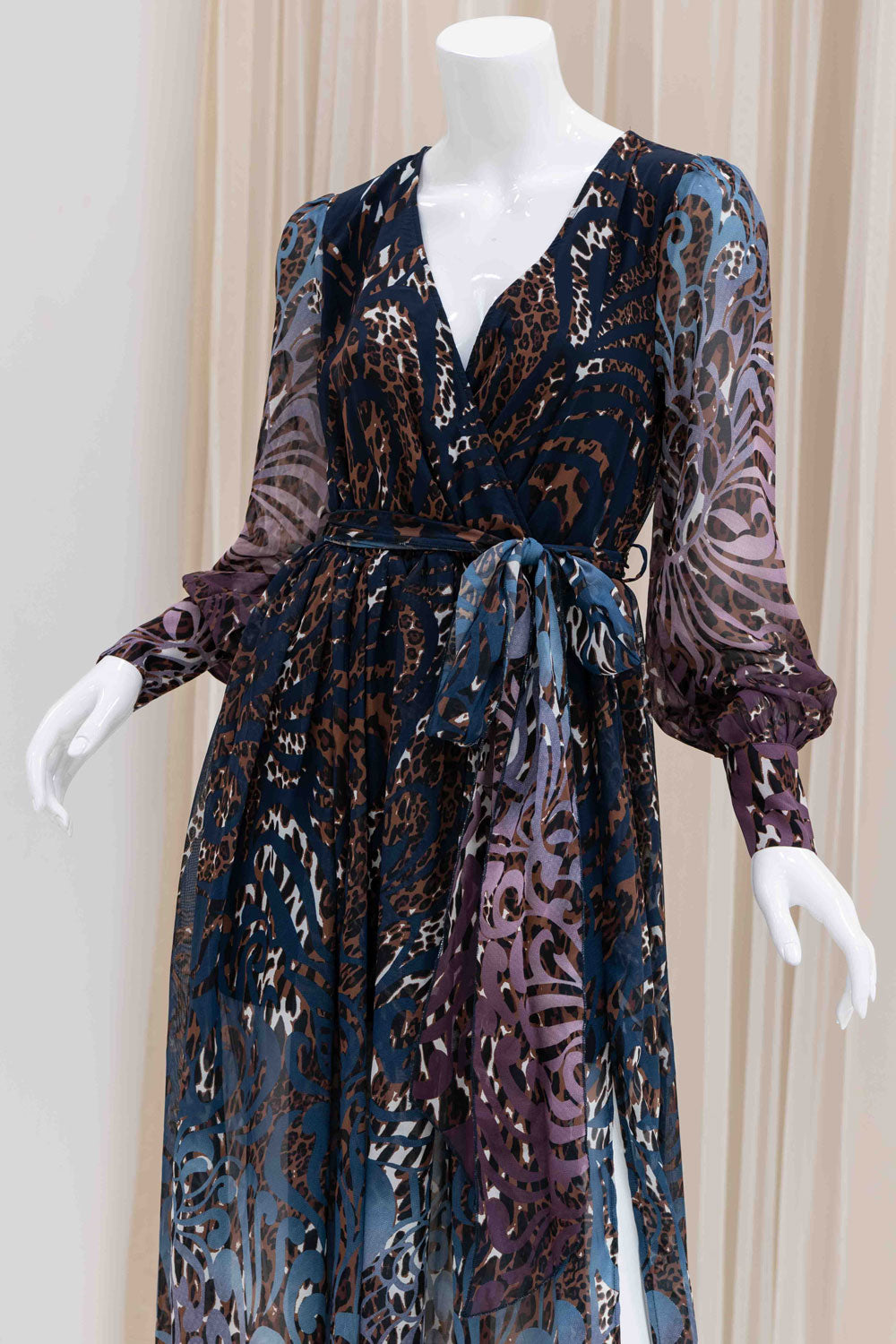 Chiffon Animal Print Sun Dress