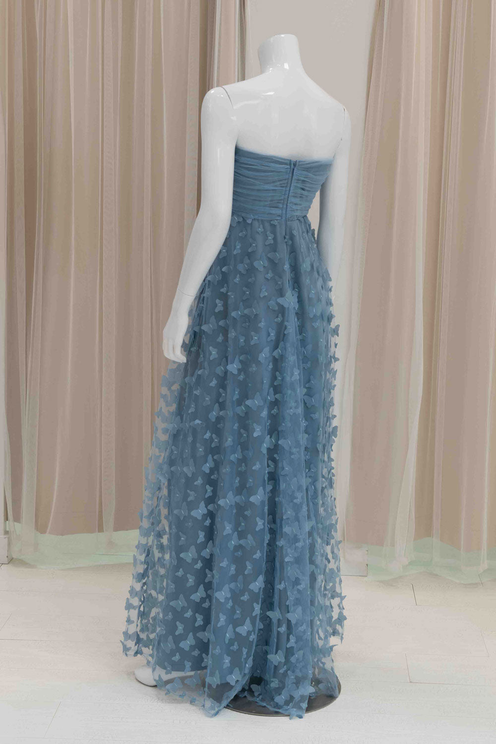 Wedding Guest Dress in Slate Blue
