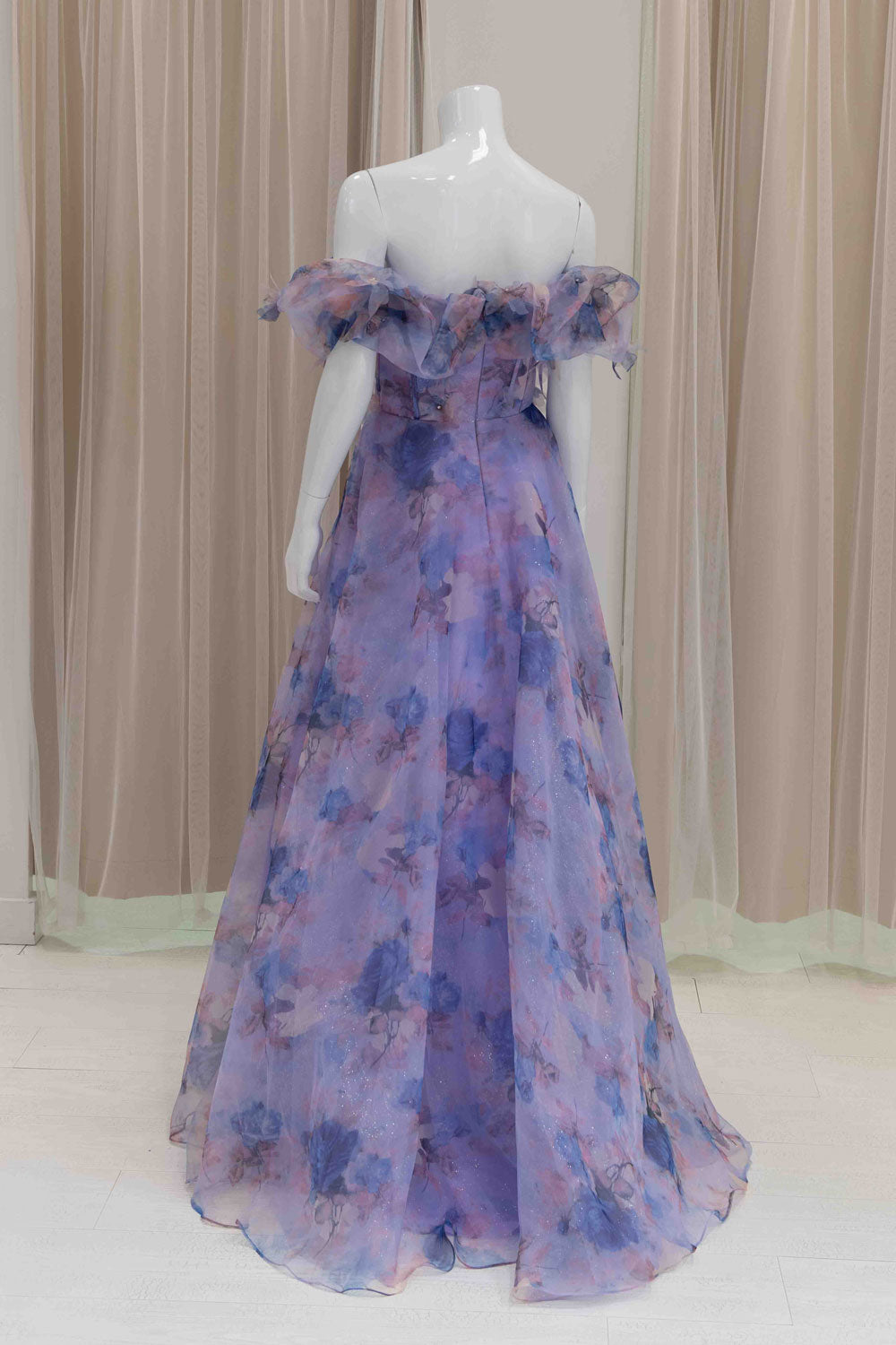 Floral Organza Gown for a Garden Wedding 