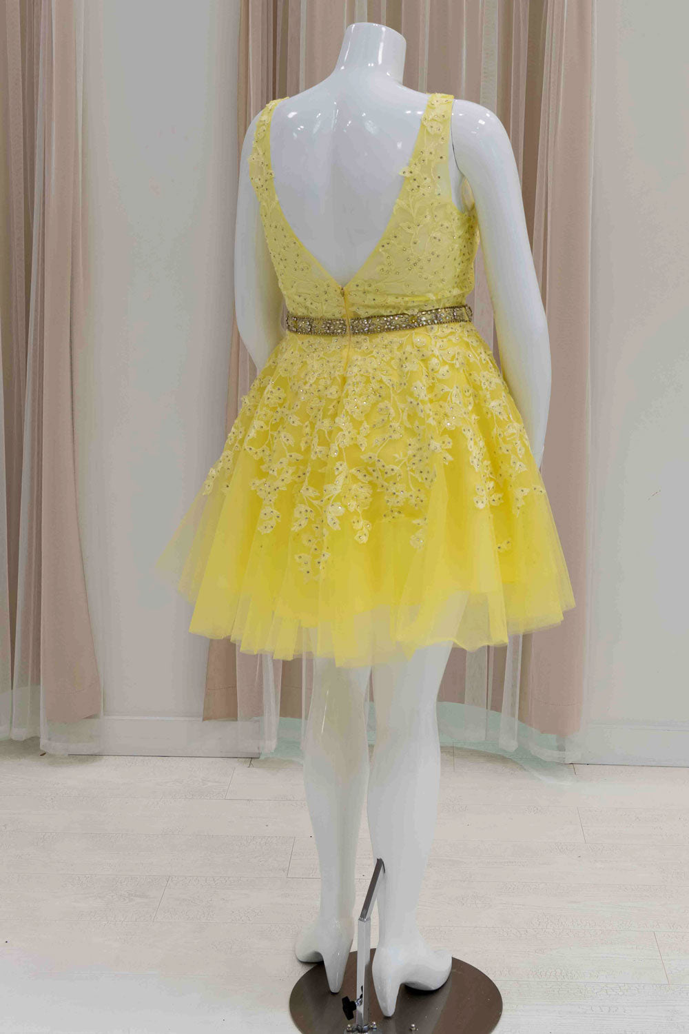 Plus Size 8Th Grade Dance in Yellow