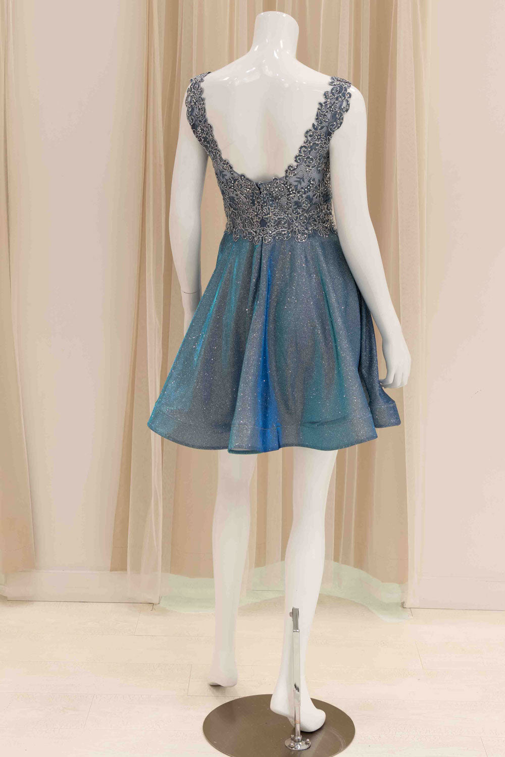 Short Formal Party Dress in Royal Blue