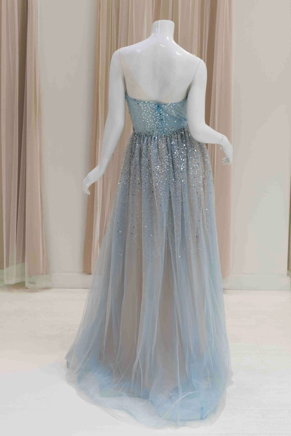 Beaded Tulle Ball Gown