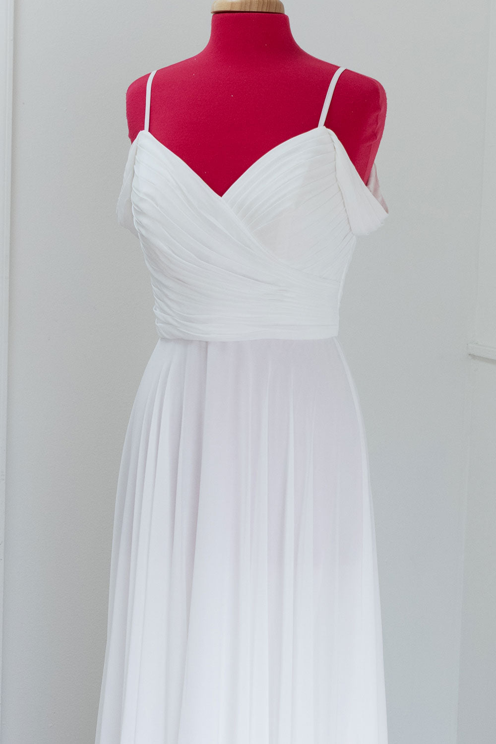Selia Off-Shoulder Wedding Gown in White