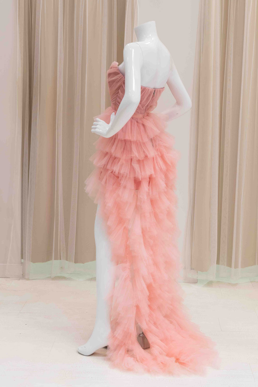 Fun Tulle Birthday Dress in Peach