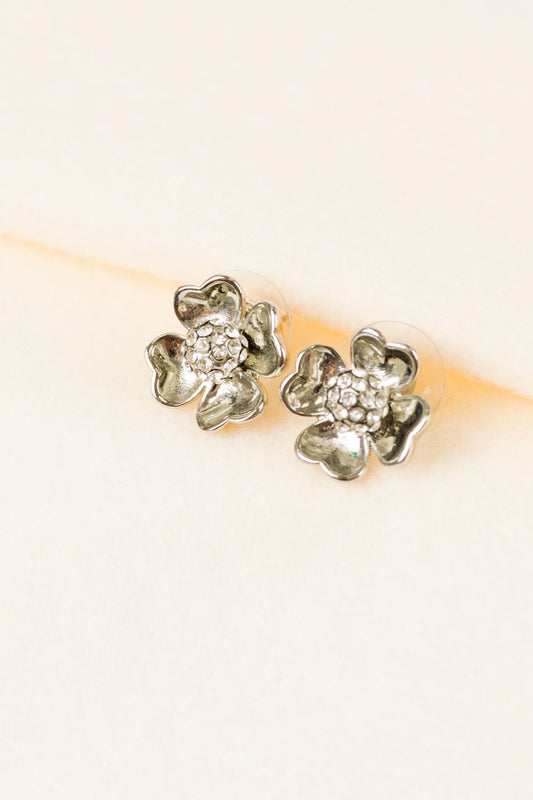 Four Petal Flower Earrings