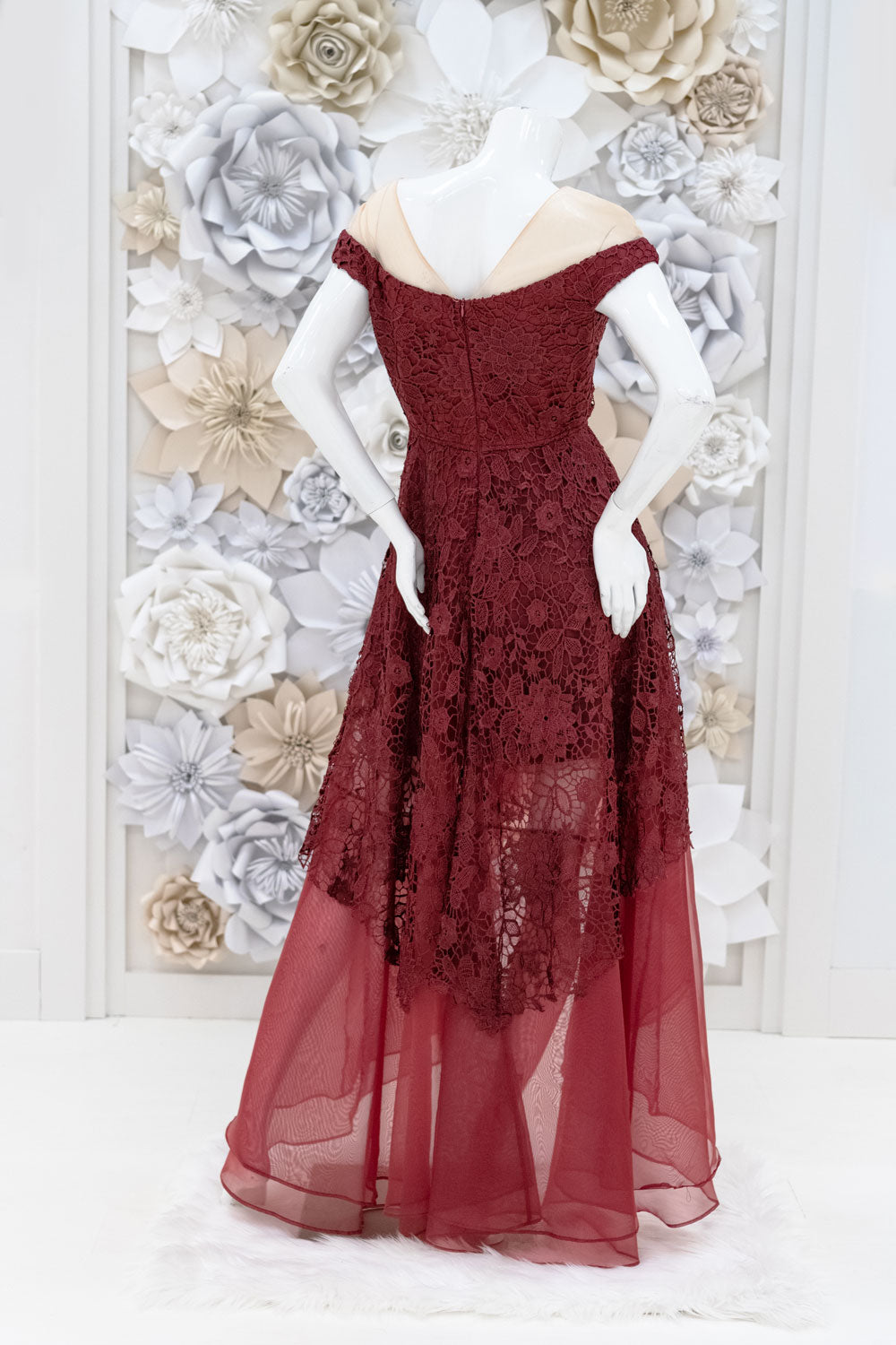 Carlie High-Low Lace Dress