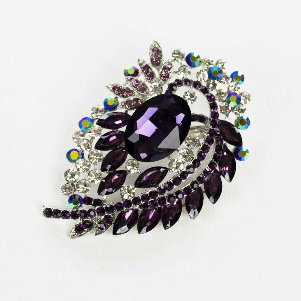 Crystal Hurricane Brooch