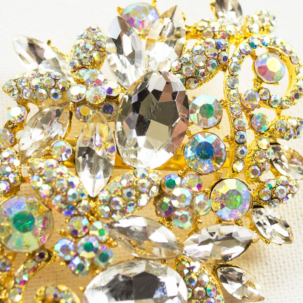 Wild Garden Rhinestone Brooch
