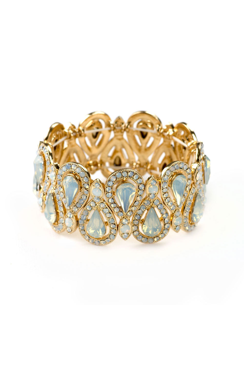 Opal Crystal Prom Bracelet