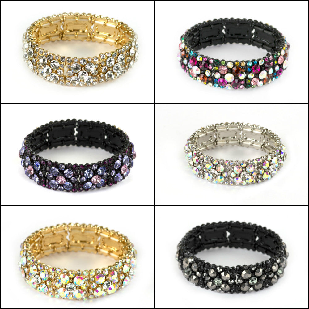 Round Cut Rhinestone Bracelet