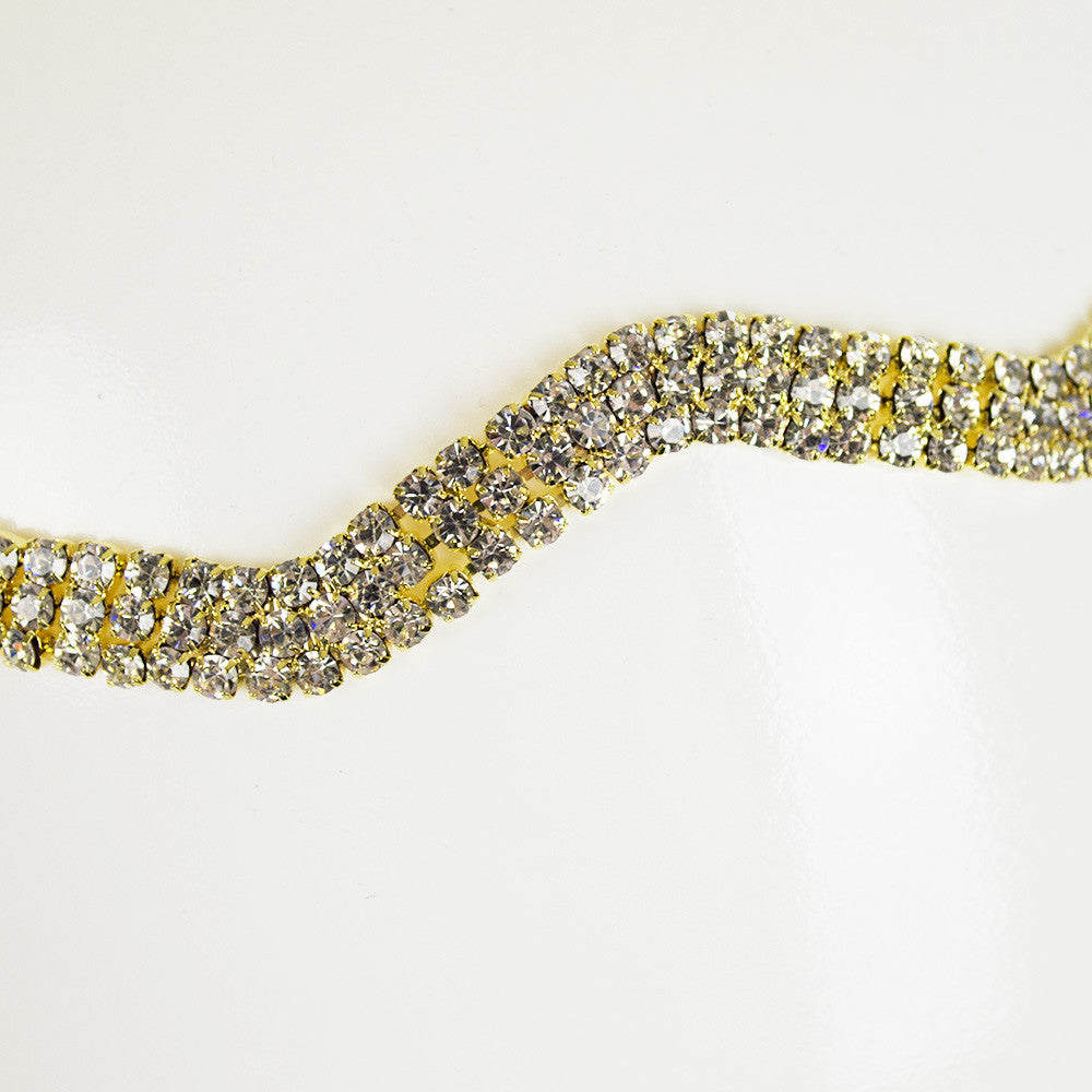 Gold Wave Stretch Headband