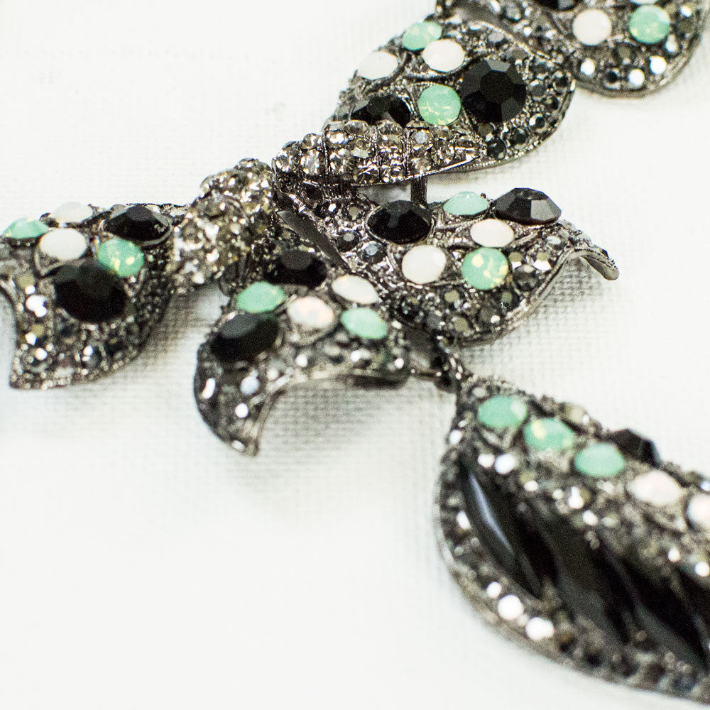 Black and Green Formal Necklace