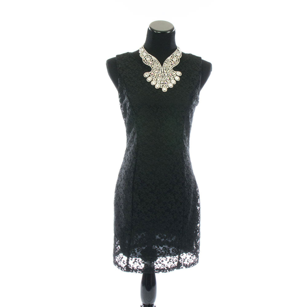 Large Rhinestone Necklace 
