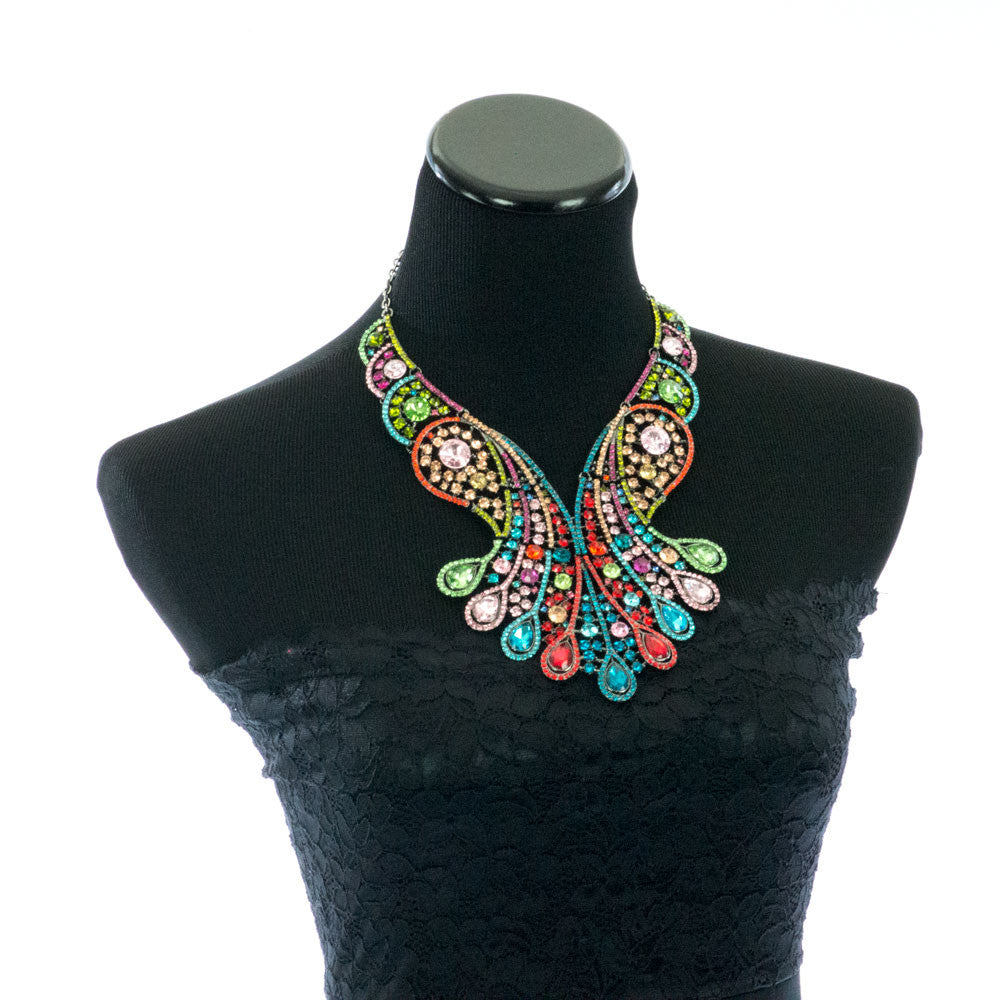 Multi Color Crystal Necklace Set